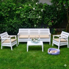 Retro Art Holiday Hawaii Bahçe ve Balkon Takımı