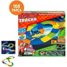Kiddico Toys 168 Parça Magic Tracks Yarış Pisti ve 1 Adet Pilli ARABA-23082235