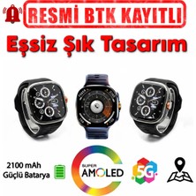 Tekvora Android Akıllı Saat 5G SIM Bluetooth Arama 2.16" AMOLED GPS NFC Wi-Fi