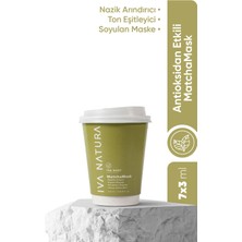 Iva Natura Tea Shot Matchamask Soyulabilir Papain & Bromelain Enzimli, Sebum Dengeleyici Yüz Maske