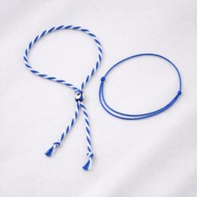 Crystal Atelier Mavi Ip Bileklik ve Marteniçka Set