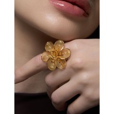 Ekinci Kuyumculuk 22 Ayar Altın Çiçek Yüzük | El Işçiliğiyle Şekillenen Zarafet 14