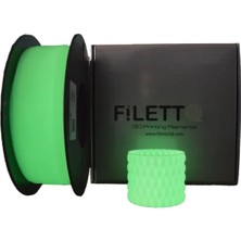 Filetto Pla+ Glow Yeşil Fosforlu Filament 1.75MM 1kg