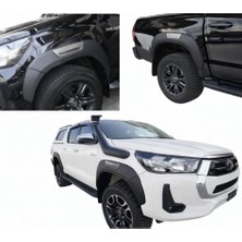 Aftermarket Toyota Hilux 2015-2020 Ithal Çamurluk Dodik Seti Mat Siyah