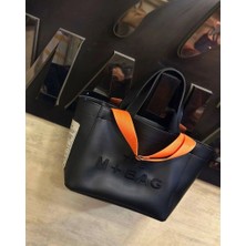 Ges Shop Kadın Deri Canvas El Omuz Çanta