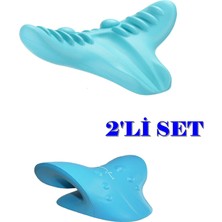 Reidan 2'li Set Oval ve Düz  Model Masaj Yastığı ve  Düzleşmesi  Yastığı Baş ve Boyun Masaj Aleti