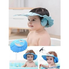 Masal Dünyası Bursa Kulak Korumalı Ayarlanabilir Silikon Bebek Banyo Şapkası - Su Geçirmez Vizör