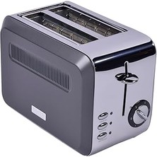 Indispensablely Berghoff Gem Titan 2 Dilim Ekmek Kızartma Makinesi – 980 W, Paslanmaz Çelik Gövde | Antrasit Gümüş