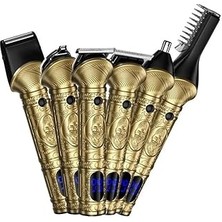 Indispensablely TR-1000 (6ın1) 6 Başlıklı Erkek Bakım Kiti Saç Sakal Vücut Kulak Burun Kıl Tüy Alma Makinesi