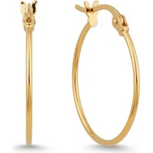 Zümrüt Sarraf 14 Ayar Altın Halka Küpe