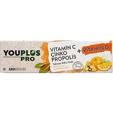 Indispensablely Youplus C, D, Çinko &amp; Propolis 15 Efervesan Tablet