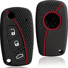 Indispensablely Autohan Keys Fiorino, Linea, Ducato, Peugeot Boxer, Citroën Jumper Için Siyah Silikon Petek Desenli