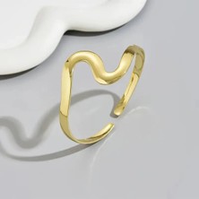 Eredka Açık Manşet Gold Renk Bileklik