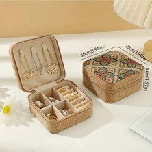 Eredka Takı Saklama Kutusu - 4 Yapraklı Yonca Desenli