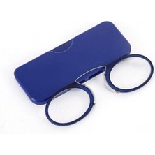 Marsilyan Burun Üstü Mini Sapsız 1.5x Gözlük Büyüteç - Mavi