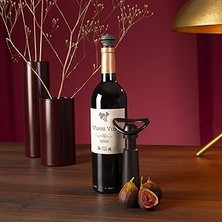 Indispensablely Vacu Vin Şarap Pompası Concerto 3 Tıkaçlı, Plastik, Siyah, Standart 9876606