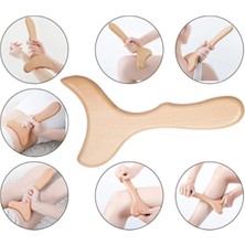 Feyza Design El Yapımı Ahşap Masaj Aleti, Tüm Vücut Için Uyumlu, Doğal ve Şık Tasarım