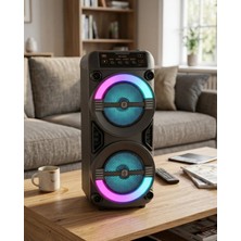 Epilons Taşınabilir Bluetooth Hoparlör Rgb Işık Efektli Stereo Ses