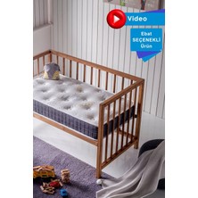 Bera Yatak Natural Park Yatak, Bebek Yatağı, Beşik Yatağı, Anne Yanı, Oyun Parkı Yatağı, Örme Kumaşlı - 10 cm