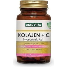 Indispensablely Aksu Vi̇tal Kolajen C Hyaluronik 60 Tb