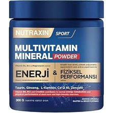 Indispensablely Nutraxin Multivitamin Mineral Complex – 12 Temel Mineral Içeren Günlük Destek – 300G – Vegan – Şeke