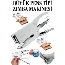 Artlantis Pens Zımba Makinesi 24/6 ve 2 Adet Zımba Teli Norex Pens Tipi Çelik Büyük Zımba Makinası 30 35 Sayfa Ofis Büro Okul
