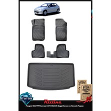 Rizline Peugeot 206 1999 Sonrası Hatchback Bagaj Havuzu ve Havuzlu Paspas