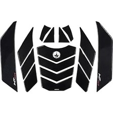 Indispensablely 23 Parça Cf 450 mt 2024 ile Uyumlu Kaydırmaz Tank Pad – 6d Karbon | Çizilmeye Karşı Kalkan, Motosik