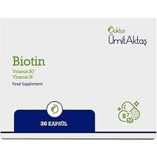 Indispensablely Biotin 5000MCG D-Biotin (B7 + Vit.h) Saç Vitamini 30 Kapsül