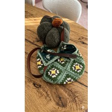 Carmen Mobilya El Yapımı Motif Örgü Omuz Çantası