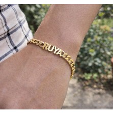 Zafer İnan Vintage Gümüş Isim Bileklik