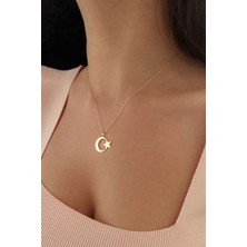 Zafer İnan Ay Yıldız Gümüş Kolye