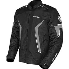 Indispensablely Scudo Roma Gri Erkek Motosiklet Ceketi L