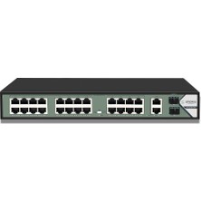Snexus Networks 24 Port Poe Gigabit Switch-Kameralar Için Hazır, Güçlü ve Dayanıklı