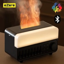 DS LLC Ezere A14 Bluetooth Hoparlörlü Alev Efektli 8 Sesli Renkli Alev Görünümlü Aromaterapi Difüzö