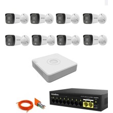 Hikvision  8'li 2MP Ip Set Gece Görüşlü