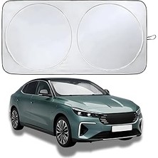 Indispensablely Romofy Araba Ön Cam Güneşlik Kolay Katlanabilir Yer Kaplamaz (150CM x 70CM) - Uv Koruma Isı A