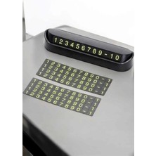 Buyx Araba Park Numaratörü Araç Içi Numaralık Değiştirilebilir Çevirmeli Mini - BU002T-7GDAD1