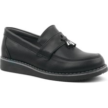 Sy Store Siyah Mat Loafer Klasik Çocuk Ayakkabısı