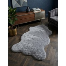 Soft Halı Kaliteli Gri Yumuşak Post Peluş