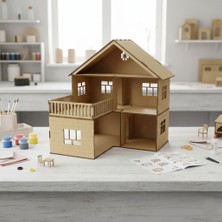 Ahşap Maket Ev Hobi Proje Oyuncak
