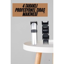 Buyx Yeni Nesil Profesyonel Şarjlı Saç Sakal Tıraş Makinesi Ayarlanabilir 4 Taraklı - BU002T-7GDT5