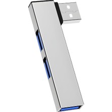Derwell 3 Portlu USB 3.0 & 2.0 Çoklayıcı Hub Yüksek Hızlı Veri Aktarımı Hızlı USB Çoklama Dişi Splitter Tak Çalıştır USB Çoğaltıcı Adaptör