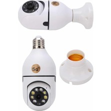 Buyx Gece Görüşlü Akıllı Dönebilen Ev Kamerası Ampül Kamera - BU002T-7GDJY1