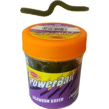 Berkway Silikon Kurt Balık Yemi - Kokulu - Silkworm - Yeşil - Power Bait (9951)