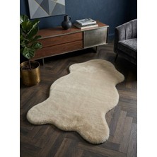 Soft Halı Kaliteli Bej Yumuşak Post Peluş