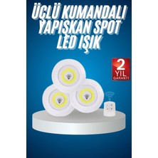 Buyx Kablosuz Pilli Işıldak  Masa Lambası Mutfak Tezgah Altı Banyo Dolabı Dolap Iç - BU002T-7GE17