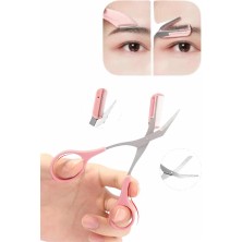 Buyx Kavisli Kaş Kirpik Düzeltici Bıyık Alma Taraklı Kaş Makası Yüz Bakım Seti M - BU002T-7GH1D