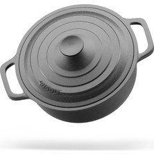 GRILL'O Slowcooker Döküm Tencere 24 cm Induktion
