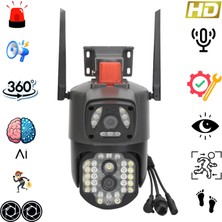 Heiman HM-642 4mp 360° Dönebilen Dış Ortam Gece Görüşlü Akıllı Güvenlik Kamerası -Uygulama Destekli